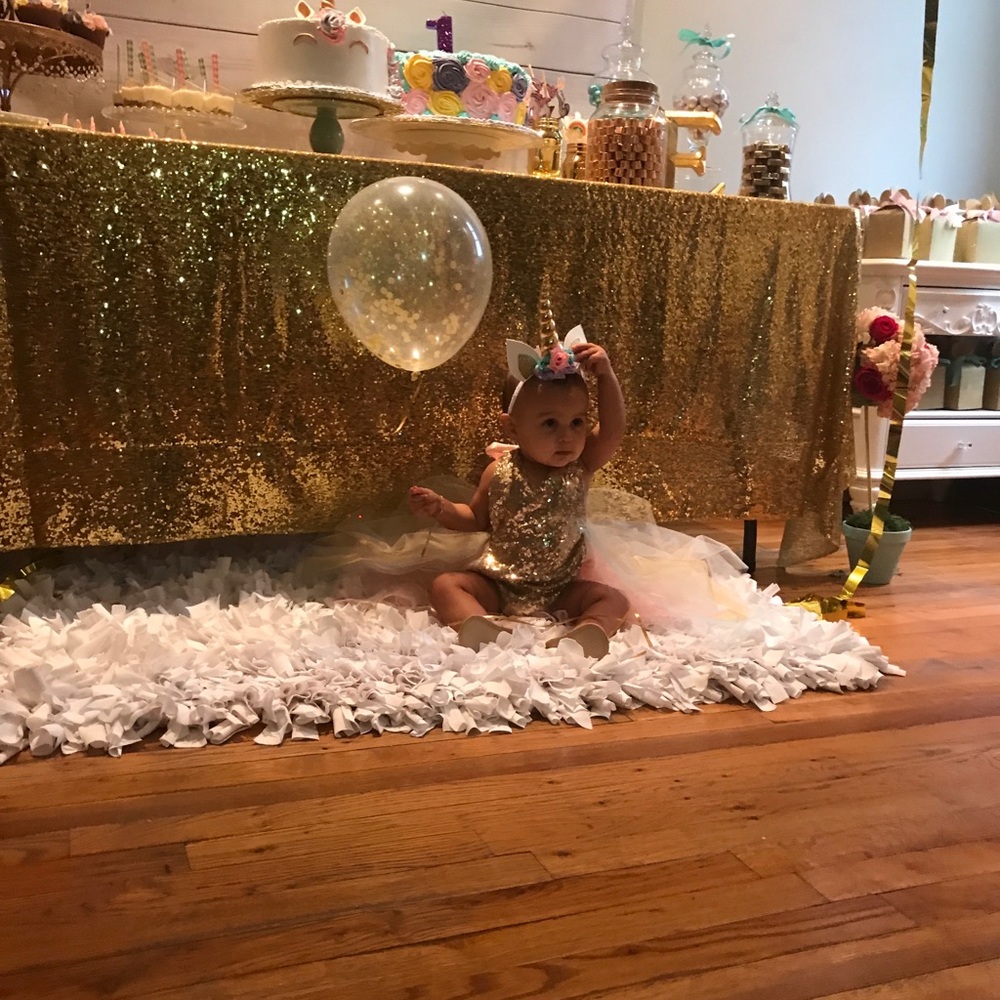Party dress for babies Tull BIRTHDAY - Picture 2 of 3